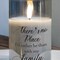 Edge Collection - 5" x 3" - Gray - Flameless LED Family Quote Candle - 1 Piece